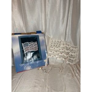 98 Light Indoor Outdoor‎ American Flag Patriotic Window Decoration